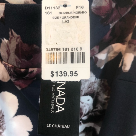 Floral print cocktail dress - le chateau - Picture 4 of 4